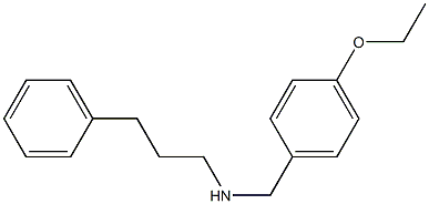 [(4-ethoxyphenyl)methyl](3-phenylpropyl)amine Struktur