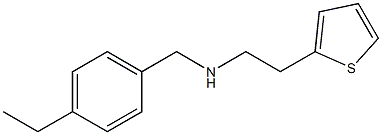 [(4-ethylphenyl)methyl][2-(thiophen-2-yl)ethyl]amine Struktur