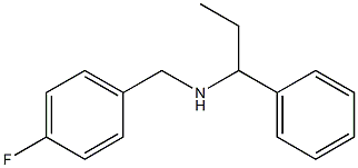 [(4-fluorophenyl)methyl](1-phenylpropyl)amine Struktur