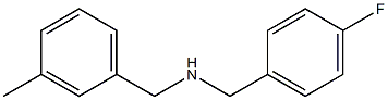 [(4-fluorophenyl)methyl][(3-methylphenyl)methyl]amine Struktur