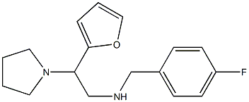 [(4-fluorophenyl)methyl][2-(furan-2-yl)-2-(pyrrolidin-1-yl)ethyl]amine Struktur