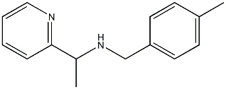 [(4-methylphenyl)methyl][1-(pyridin-2-yl)ethyl]amine Struktur