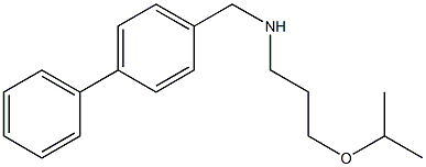 [(4-phenylphenyl)methyl][3-(propan-2-yloxy)propyl]amine Struktur