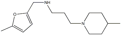 [(5-methylfuran-2-yl)methyl][3-(4-methylpiperidin-1-yl)propyl]amine Struktur