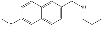 [(6-methoxynaphthalen-2-yl)methyl](2-methylpropyl)amine Struktur