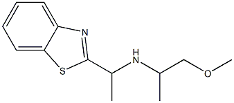 [1-(1,3-benzothiazol-2-yl)ethyl](1-methoxypropan-2-yl)amine Struktur