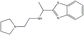 [1-(1,3-benzothiazol-2-yl)ethyl][2-(pyrrolidin-1-yl)ethyl]amine Struktur