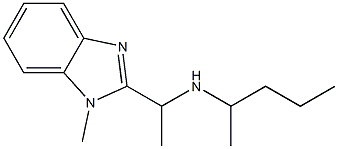 [1-(1-methyl-1H-1,3-benzodiazol-2-yl)ethyl](pentan-2-yl)amine Struktur