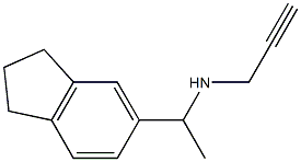 [1-(2,3-dihydro-1H-inden-5-yl)ethyl](prop-2-yn-1-yl)amine Struktur