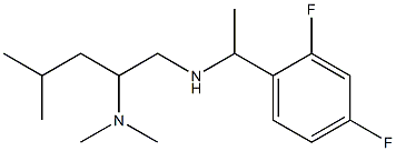 [1-(2,4-difluorophenyl)ethyl][2-(dimethylamino)-4-methylpentyl]amine Struktur