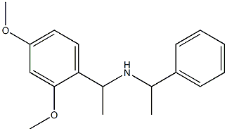 [1-(2,4-dimethoxyphenyl)ethyl](1-phenylethyl)amine Struktur