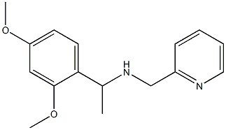 [1-(2,4-dimethoxyphenyl)ethyl](pyridin-2-ylmethyl)amine Struktur