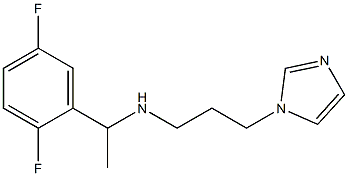 [1-(2,5-difluorophenyl)ethyl][3-(1H-imidazol-1-yl)propyl]amine Struktur