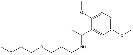 [1-(2,5-dimethoxyphenyl)ethyl][3-(2-methoxyethoxy)propyl]amine Struktur