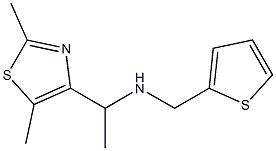 [1-(2,5-dimethyl-1,3-thiazol-4-yl)ethyl](thiophen-2-ylmethyl)amine Struktur