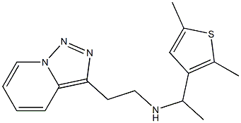 [1-(2,5-dimethylthiophen-3-yl)ethyl](2-{[1,2,4]triazolo[3,4-a]pyridin-3-yl}ethyl)amine Struktur