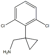 [1-(2,6-dichlorophenyl)cyclopropyl]methanamine Struktur