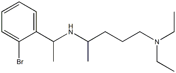 [1-(2-bromophenyl)ethyl][5-(diethylamino)pentan-2-yl]amine Struktur