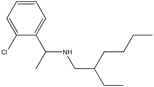 [1-(2-chlorophenyl)ethyl](2-ethylhexyl)amine Struktur