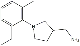 [1-(2-ethyl-6-methylphenyl)pyrrolidin-3-yl]methylamine Struktur