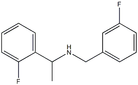 [1-(2-fluorophenyl)ethyl][(3-fluorophenyl)methyl]amine Struktur