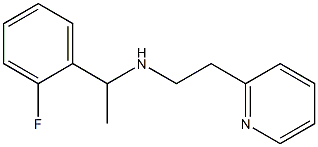 [1-(2-fluorophenyl)ethyl][2-(pyridin-2-yl)ethyl]amine Struktur