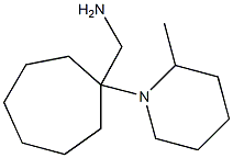 [1-(2-methylpiperidin-1-yl)cycloheptyl]methanamine Struktur