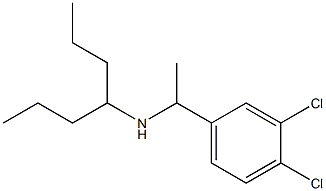 [1-(3,4-dichlorophenyl)ethyl](heptan-4-yl)amine Struktur