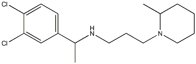 [1-(3,4-dichlorophenyl)ethyl][3-(2-methylpiperidin-1-yl)propyl]amine Struktur