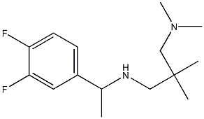 [1-(3,4-difluorophenyl)ethyl]({2-[(dimethylamino)methyl]-2-methylpropyl})amine Struktur