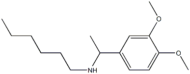 [1-(3,4-dimethoxyphenyl)ethyl](hexyl)amine Struktur