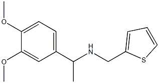 [1-(3,4-dimethoxyphenyl)ethyl](thiophen-2-ylmethyl)amine Struktur