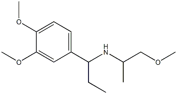 [1-(3,4-dimethoxyphenyl)propyl](1-methoxypropan-2-yl)amine Struktur