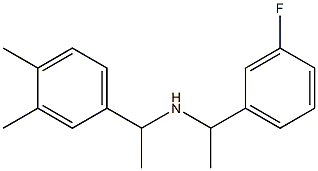 [1-(3,4-dimethylphenyl)ethyl][1-(3-fluorophenyl)ethyl]amine Struktur