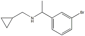 [1-(3-bromophenyl)ethyl](cyclopropylmethyl)amine Struktur