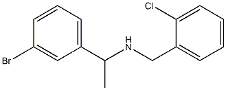 [1-(3-bromophenyl)ethyl][(2-chlorophenyl)methyl]amine Struktur