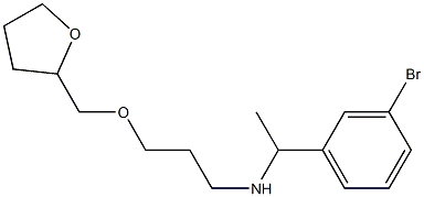 [1-(3-bromophenyl)ethyl][3-(oxolan-2-ylmethoxy)propyl]amine Struktur