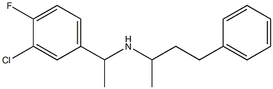 [1-(3-chloro-4-fluorophenyl)ethyl](4-phenylbutan-2-yl)amine Struktur