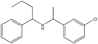 [1-(3-chlorophenyl)ethyl](1-phenylbutyl)amine Struktur