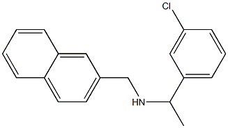 [1-(3-chlorophenyl)ethyl](naphthalen-2-ylmethyl)amine Struktur