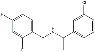 [1-(3-chlorophenyl)ethyl][(2,4-difluorophenyl)methyl]amine Struktur