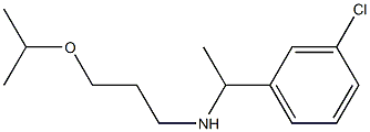 [1-(3-chlorophenyl)ethyl][3-(propan-2-yloxy)propyl]amine Struktur