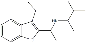 [1-(3-ethyl-1-benzofuran-2-yl)ethyl](3-methylbutan-2-yl)amine Struktur