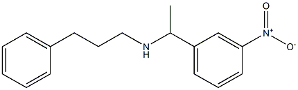 [1-(3-nitrophenyl)ethyl](3-phenylpropyl)amine Struktur