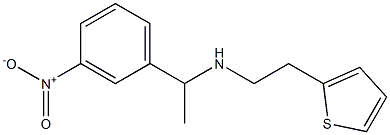 [1-(3-nitrophenyl)ethyl][2-(thiophen-2-yl)ethyl]amine Struktur