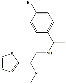 [1-(4-bromophenyl)ethyl][2-(dimethylamino)-2-(thiophen-2-yl)ethyl]amine Struktur