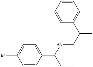 [1-(4-bromophenyl)propyl](2-phenylpropyl)amine Struktur