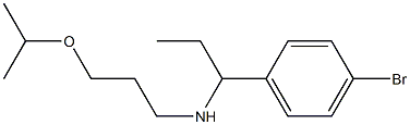 [1-(4-bromophenyl)propyl][3-(propan-2-yloxy)propyl]amine Struktur