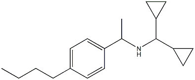 [1-(4-butylphenyl)ethyl](dicyclopropylmethyl)amine Struktur