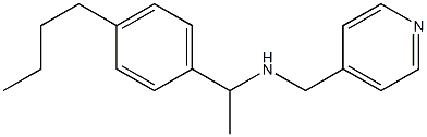 [1-(4-butylphenyl)ethyl](pyridin-4-ylmethyl)amine Struktur